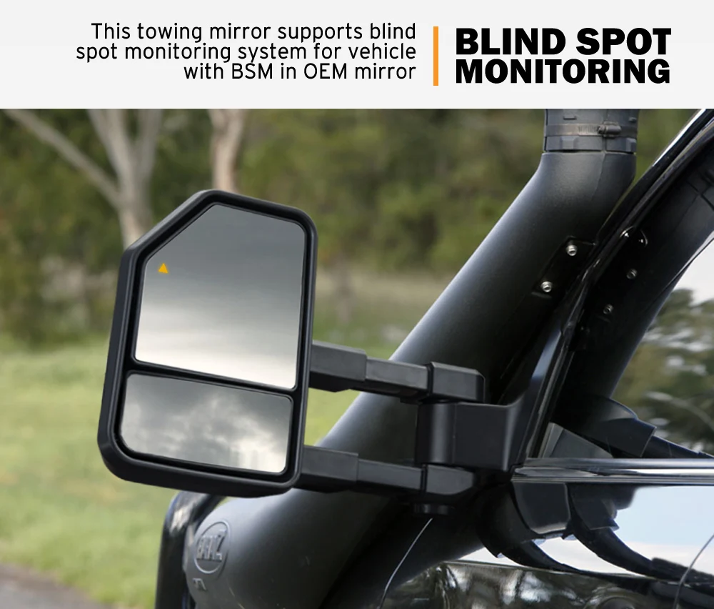 San Hima Extendable Side Rearview Towing Mirrors For Toyota Land