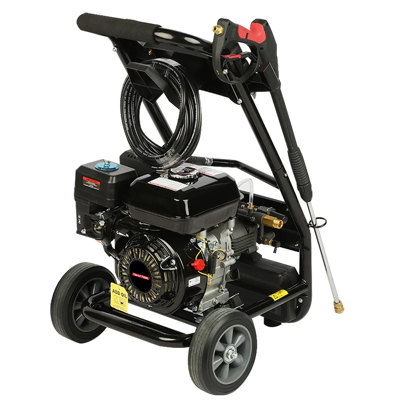 高圧洗浄機 190bar 2465psi 9.2L 7.0HP ガソリン式高圧道路洗浄車洗浄