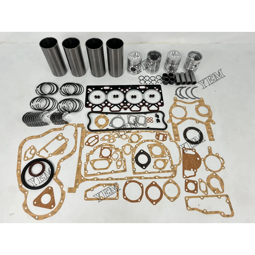Repair Kit With Piston Rings Liner Cylinder Gaskets Bearings Fit for Perkins 4.236