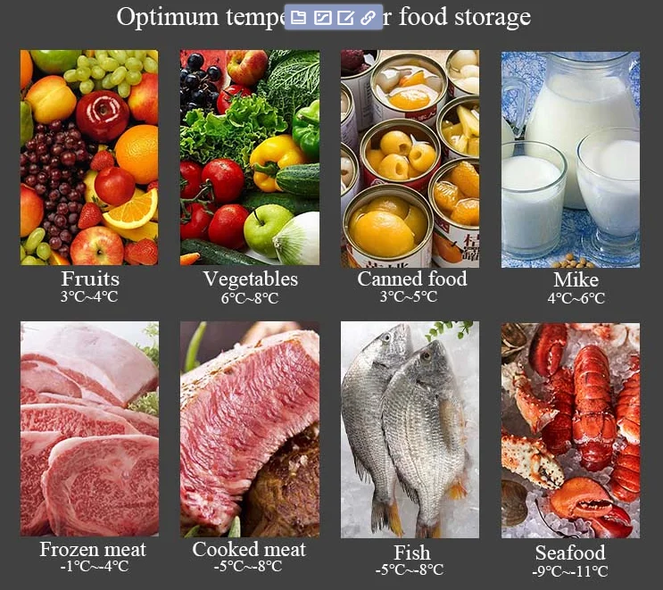 Hot Sale High Quality Stainless Steel 4 Doors Air Double-Temperature Automatic Defrost Commercial Right Freezer Refrigerator