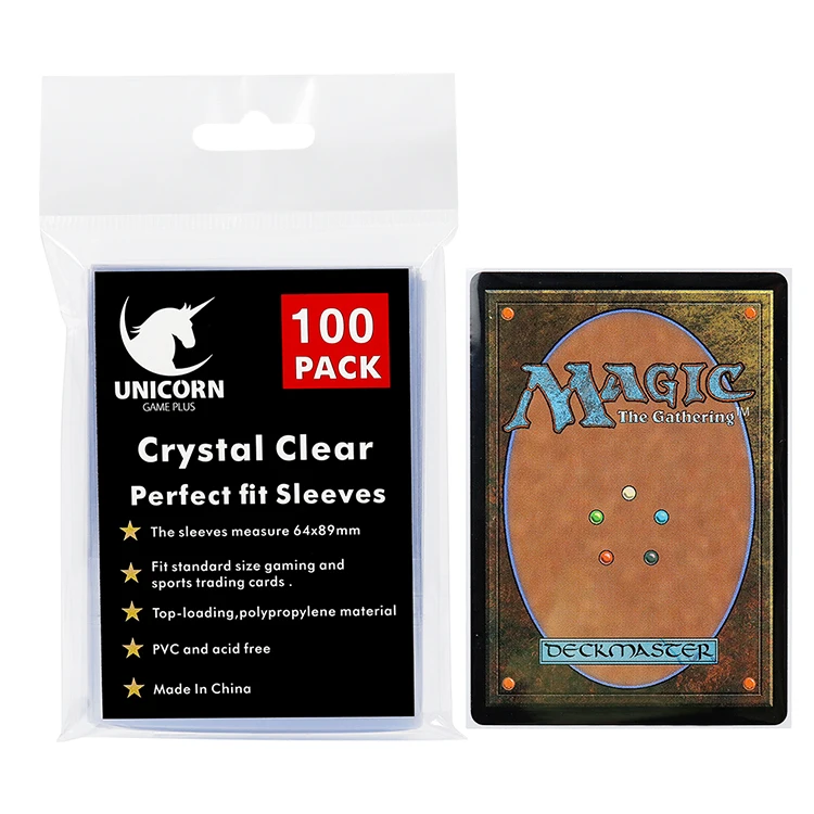 100pcs AEGIS GUARDIAN Perfect Fit Sleeve - for-Mtg Card Protector Clear  Inner Sleeves PhotoCard Case: 64x89mm