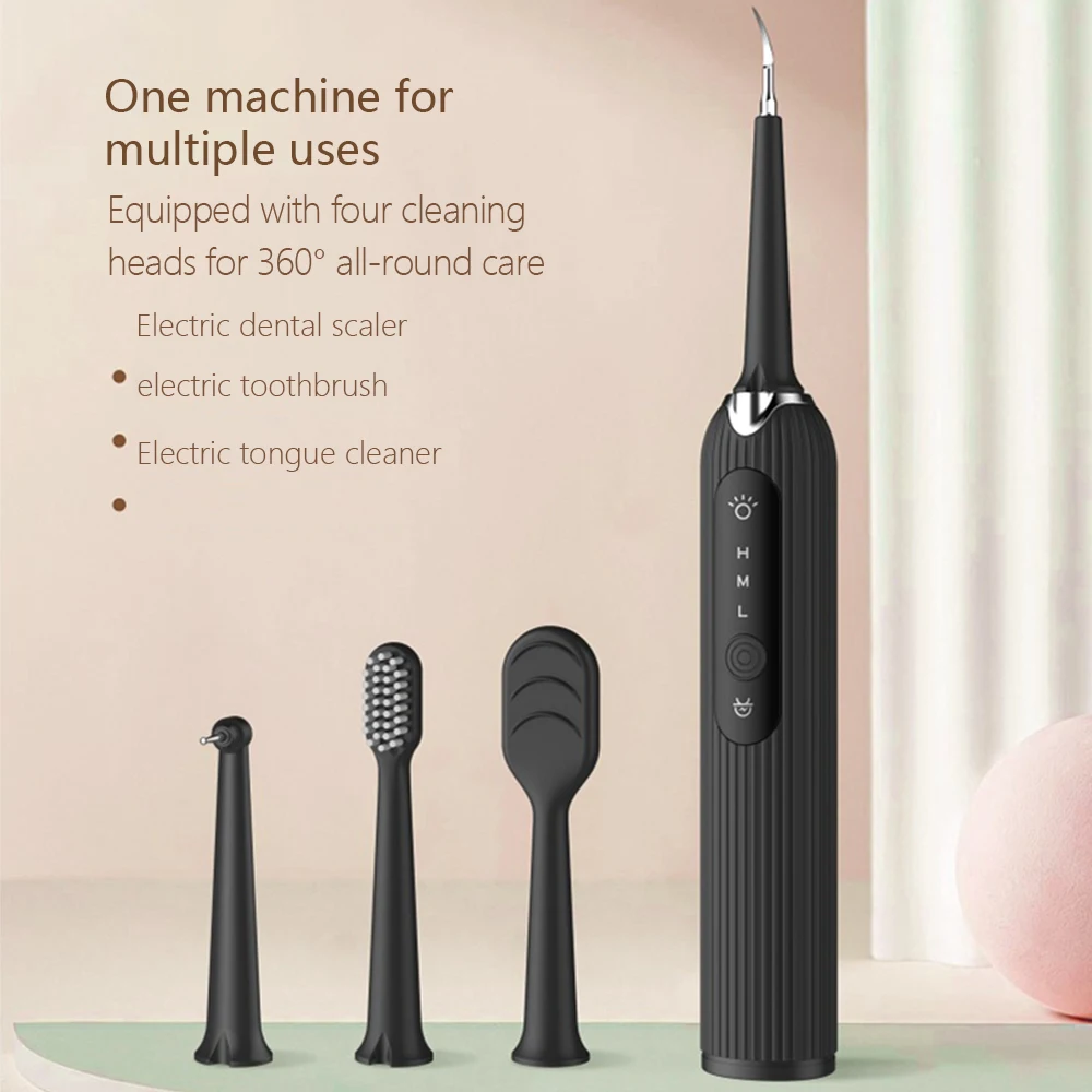 Portable Oral Tartar Cleaner 11000 RPM Frequency Vibration Teeth Whitening Irrigator Multi-Purpose Stain Remover Accessory