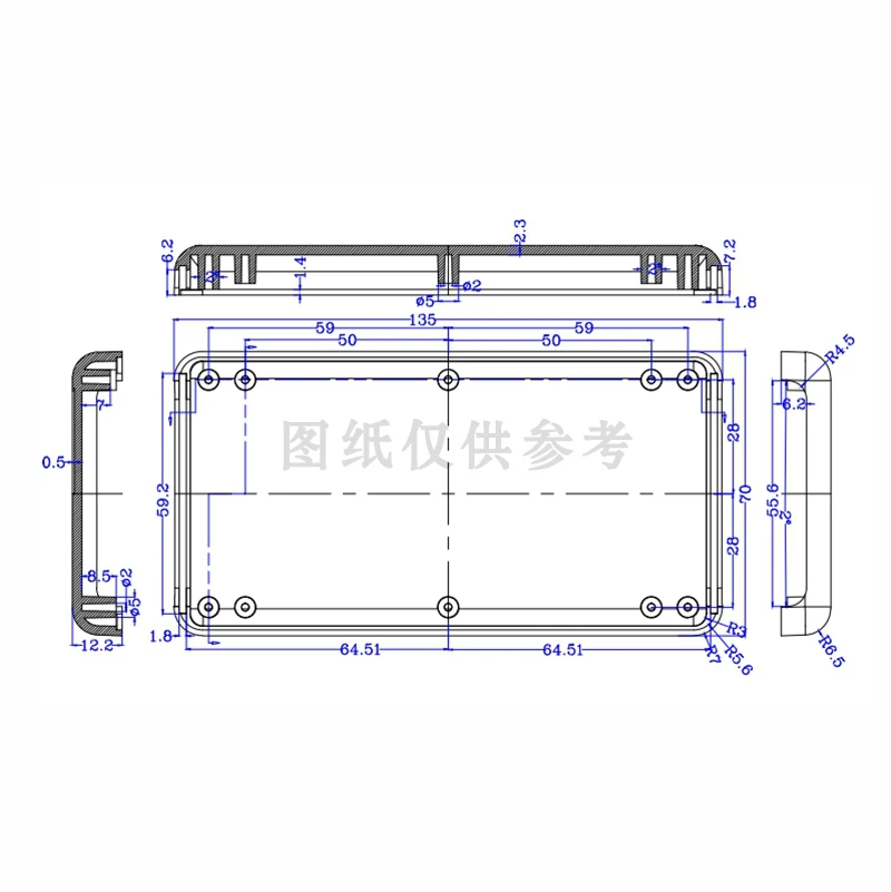 Custom Control Box Handheld Electrical Junction Enclosure Portable Electrical Plastic Powerbank case Instrument Injection Mold