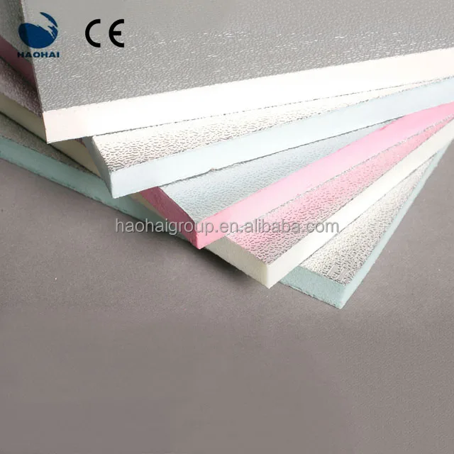 Rigid Thermal Insulation Duct Panel PU PIR Phenolic Foam Board for Roof Walls and Floors