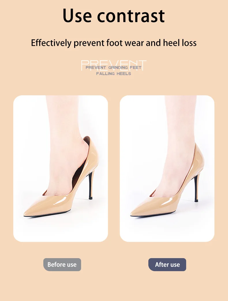 Anti-Wear Heel Patch with Butterfly Back, Prevent Skidding & Shoe Loss