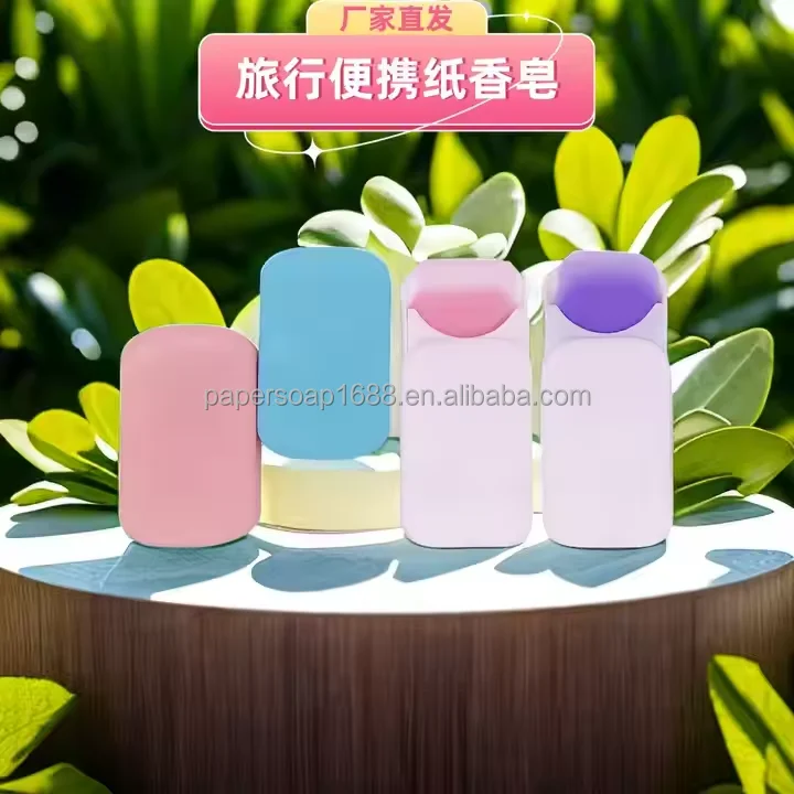 Customized Portable Hand Soap on the Go Disposable Outdoor Factory's Paper Sheets Conveniently Packaged Travel Size Convenience