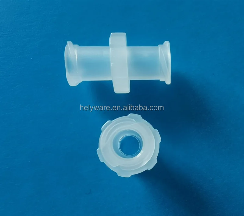 Plastic Dual Female Female Luer Lock Connector Coupler Adapter Luer
