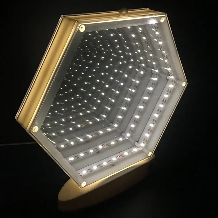 3D Infinity Mirror Lamp Tunnel Effect children bedroom night light