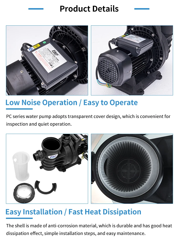 High Pressure Electric Circulation Water Pump for Pools