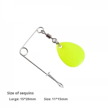Metal Live Bait Lure Black Pit Composite Glitter Lure Noise Reflective Glitter Jig Skirt Strands Silicone DIY Bass Fish – Soft Lure – view 3