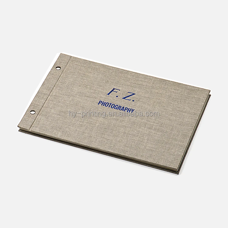 Customized Cloth Covered Casebound Screw Post Binding Portfolio
