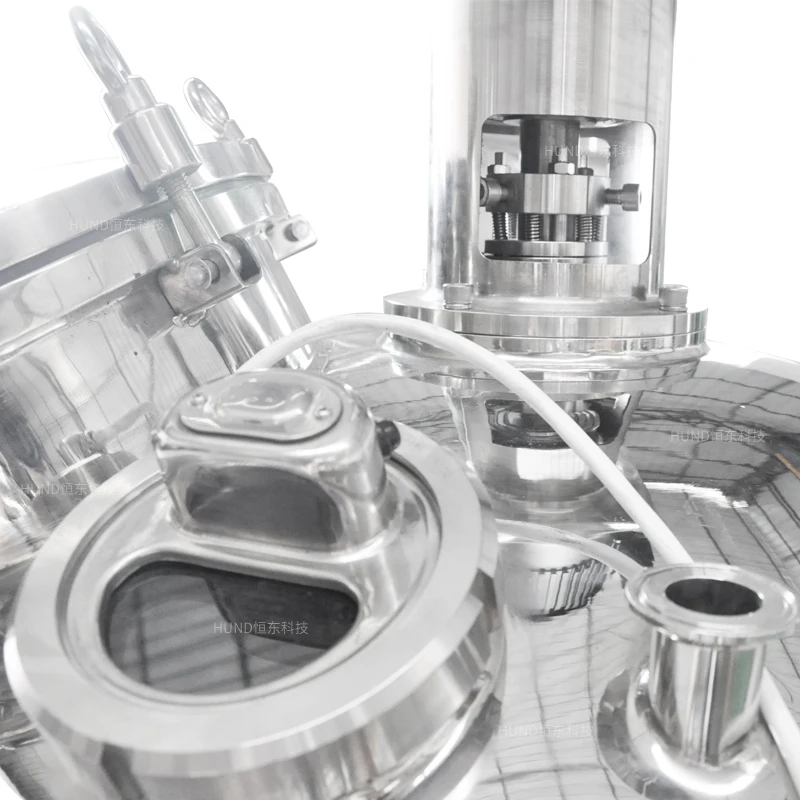 Резервуар для смешивания сока из нержавеющей стали с лопастным смесителем, сосуд для смешивания под давлением, оборудование для переработки напитков и вина