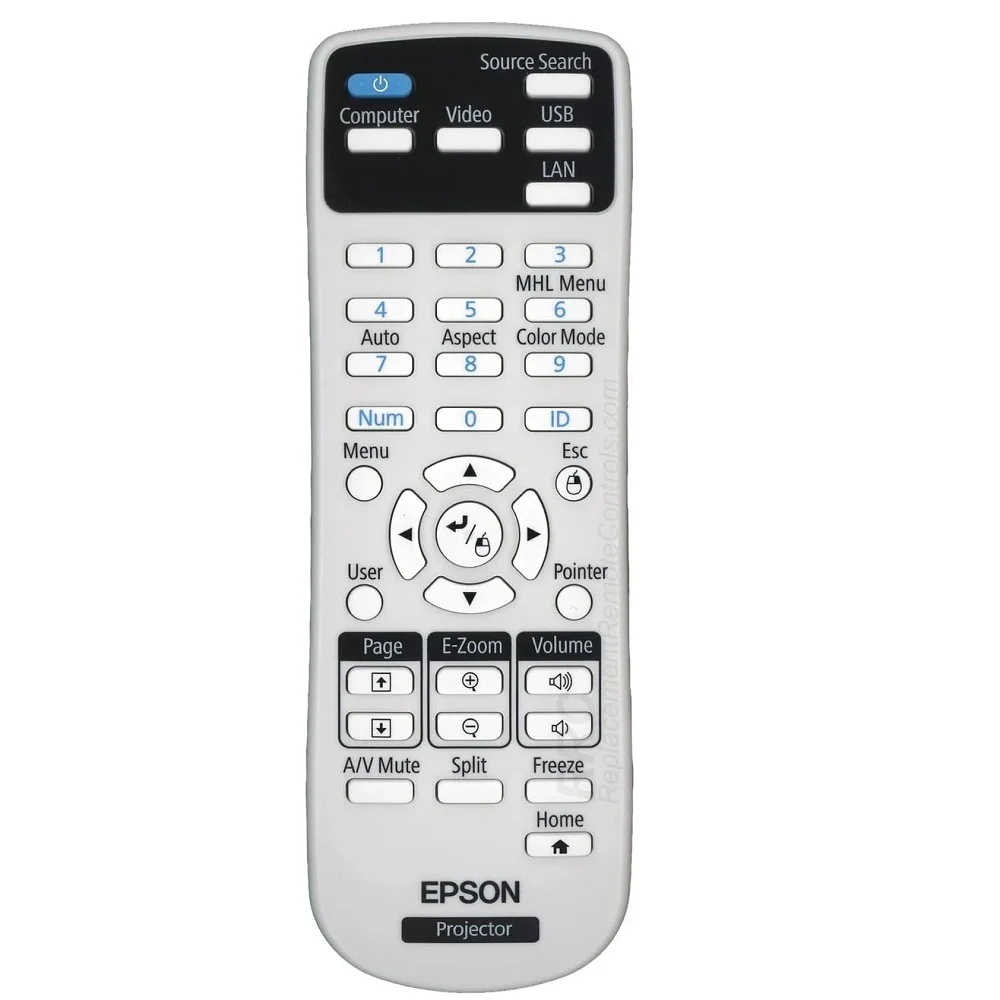 Remote Control For EPSON H411A H319B EMP-W5D Powerlite Home 20 3LCD Projector 