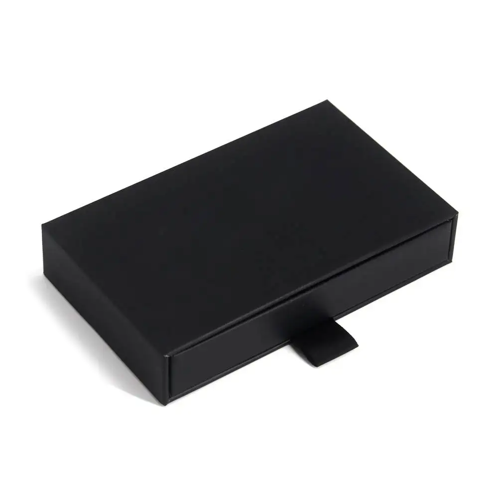Custom Logo Printed Small Gift Paper Sleeve Drawer Slide Pull Out Key Chain Keychain Packaging Drawers Paper Boxes