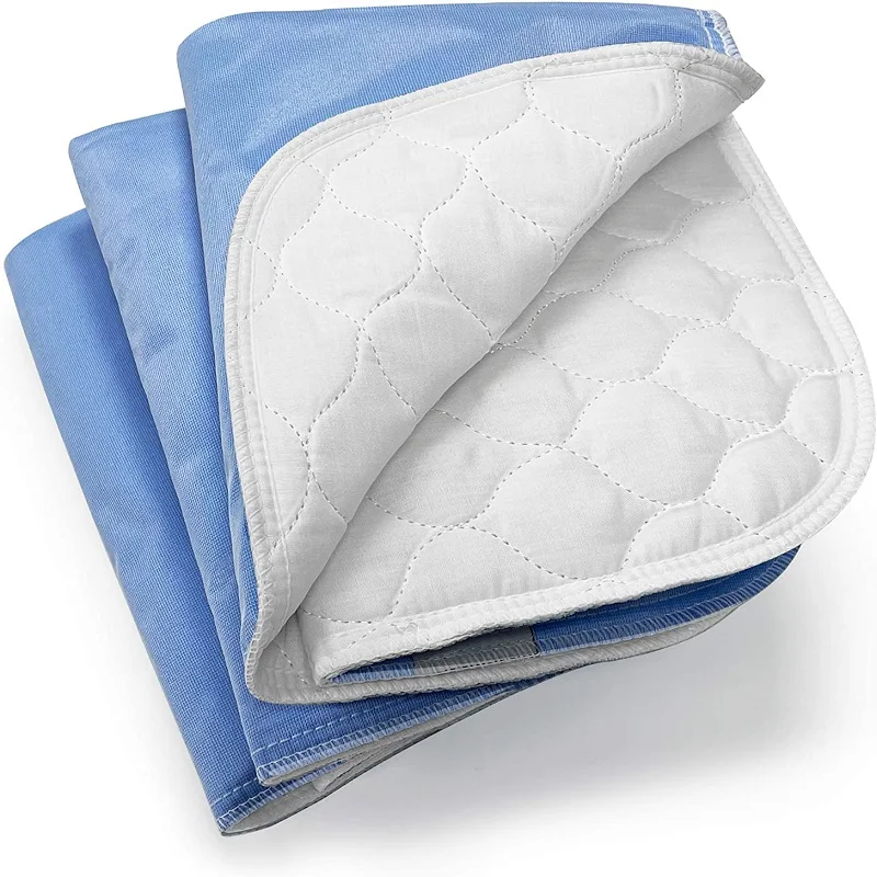 Big Size Washable Bed Pad/XXL Incontinence Underpad - 36 X 72 - Mattress  Protector - Blue