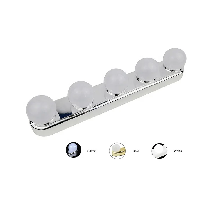 Новинка 2020 голливудский туалетный столик косметика макияж портативный светодиодный зеркальный светильник с 5