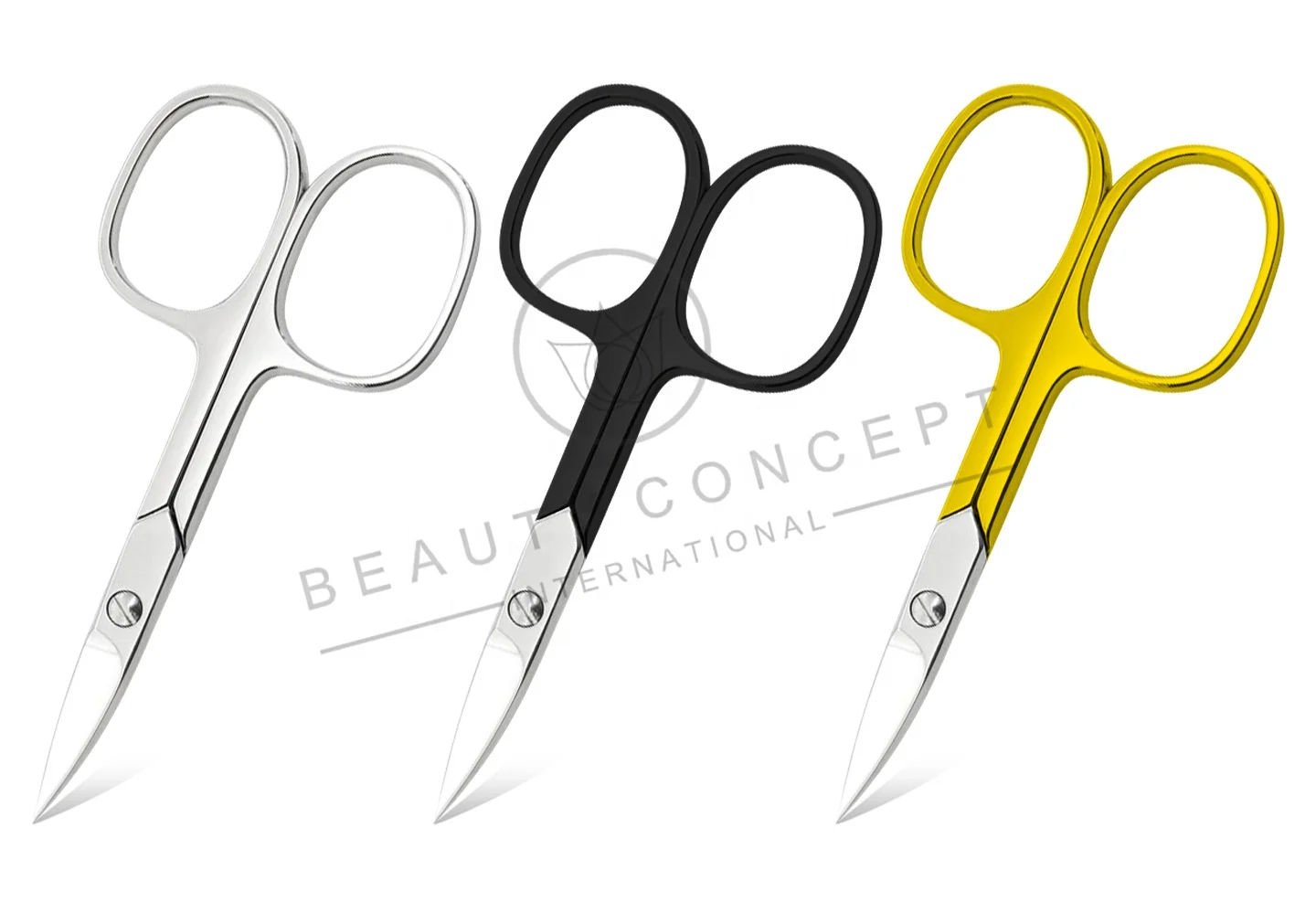 Premium Large Finger Loop Style Cuticle Scissors With Tower Tip Precise Cut for Manicure and Pedicure