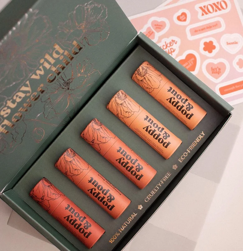 Low Price CMYK 4 Color Offset Printing Deodorant Stick Container Push up 2.5oz Kraft Paper Tube Packaging for Lip Balm