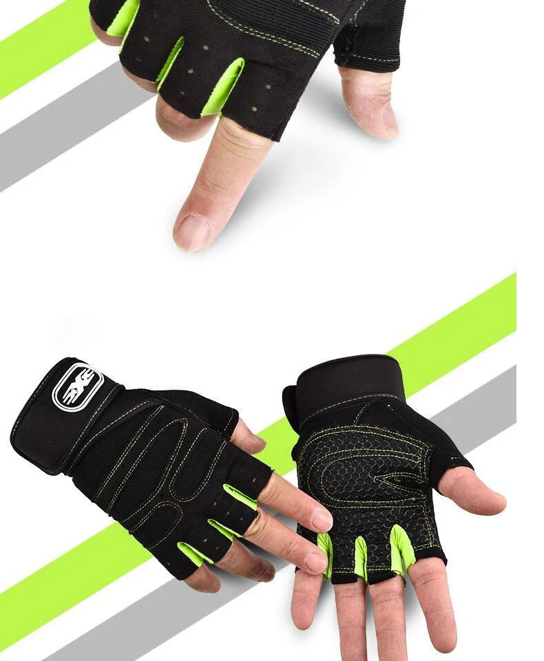 Wholesale Fitness Breathable Ventilated Half Finger Weight Lifting