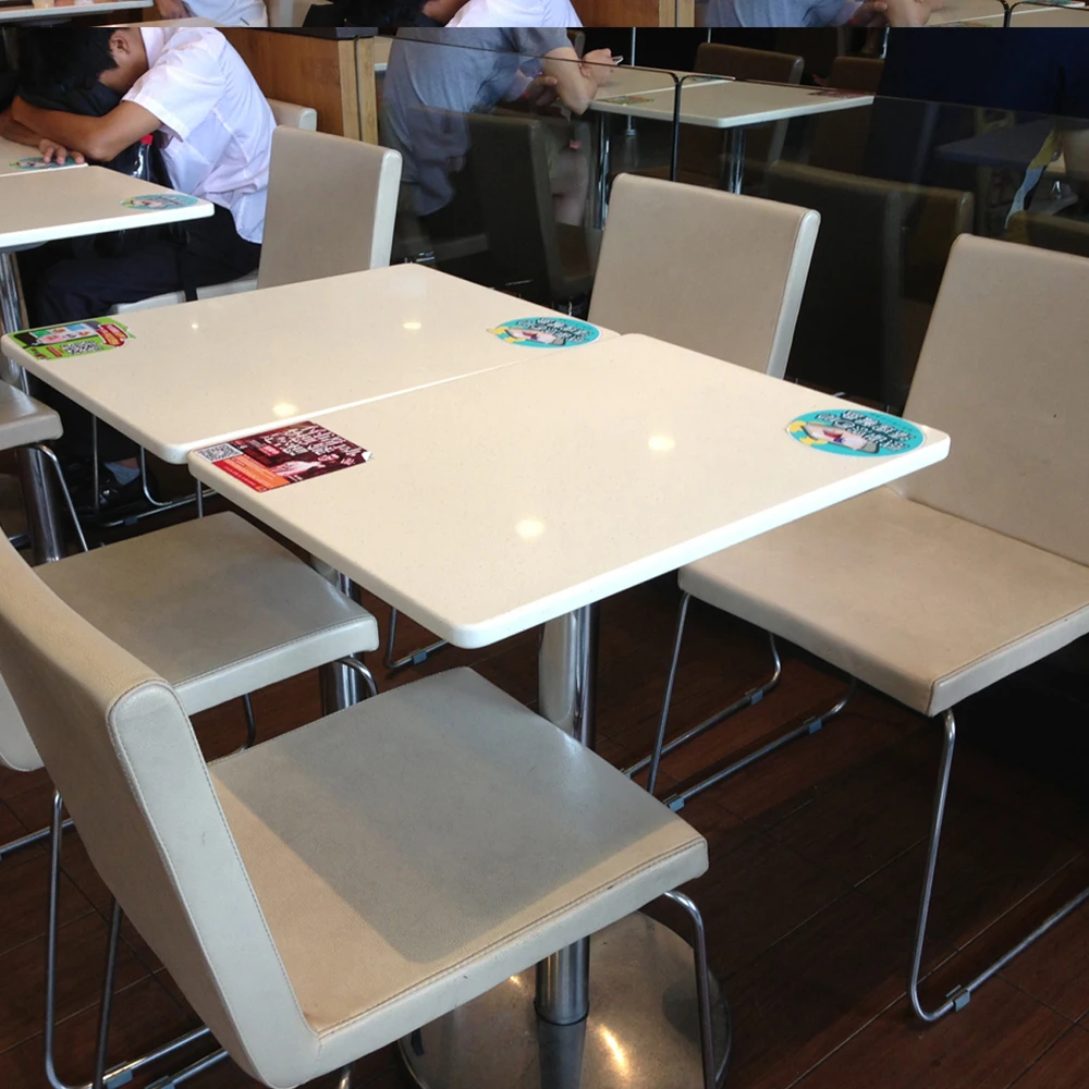 standing table for fast food plastic