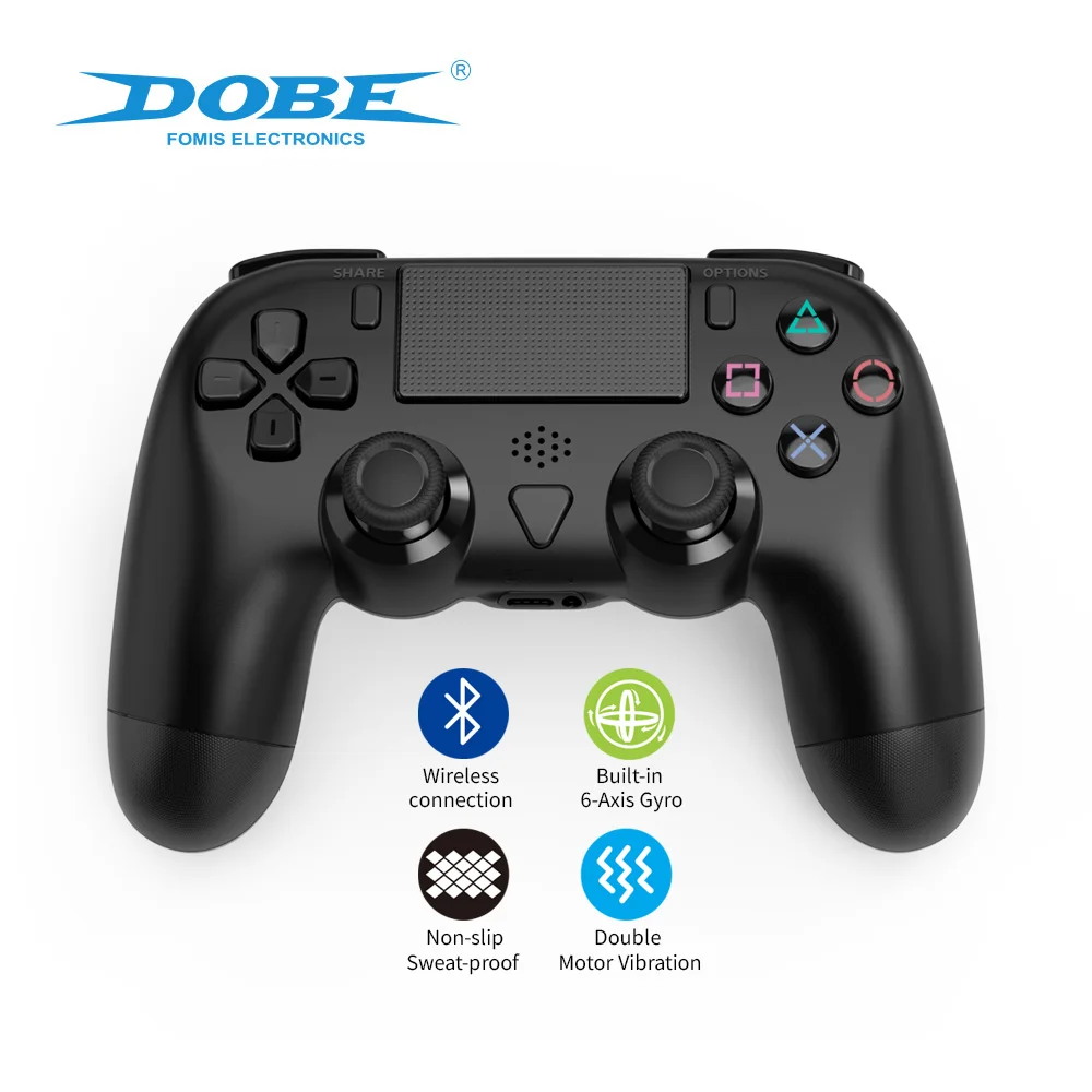 DOBE Factory Diirect Supply Wireless Controller Dual Vibration Six Axis GamePad for PS4 Game Console Accessories DOBE Factory Diirect Supply Wireless Controller Dual Vibration Six Axis GamePad for PS4 Game Console Accessories