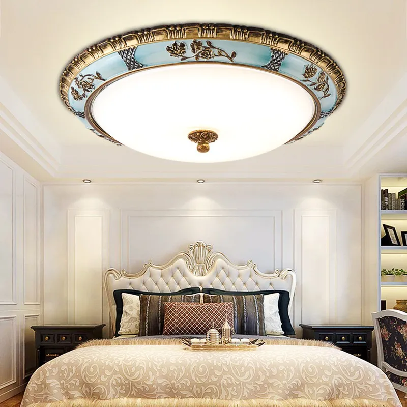Modern Home Design Surface Mounted Remote Control LED Lamp Acrylic Round Bedroom Decorative Ceiling Lamp