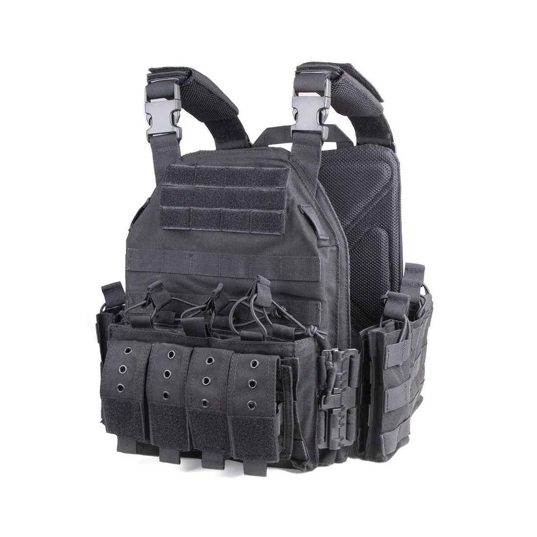 NcDe Molle Tactical Vest-104 Adjustable plate Carrier 1000D Nylon with Quick Release Version