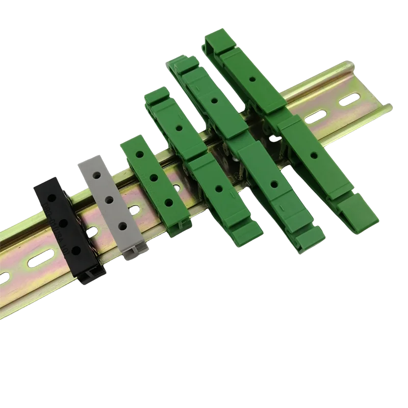 Pcb Carrier Pcb Bracket Rail Mount 1 Pair 35mm Din Rail Mounting Support Adapters Plastic Feet