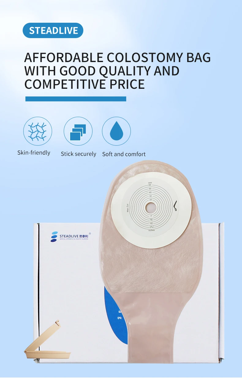 Steadlive Maximum Cutting Hole 60mm Portable Drainable Stoma Colostomy