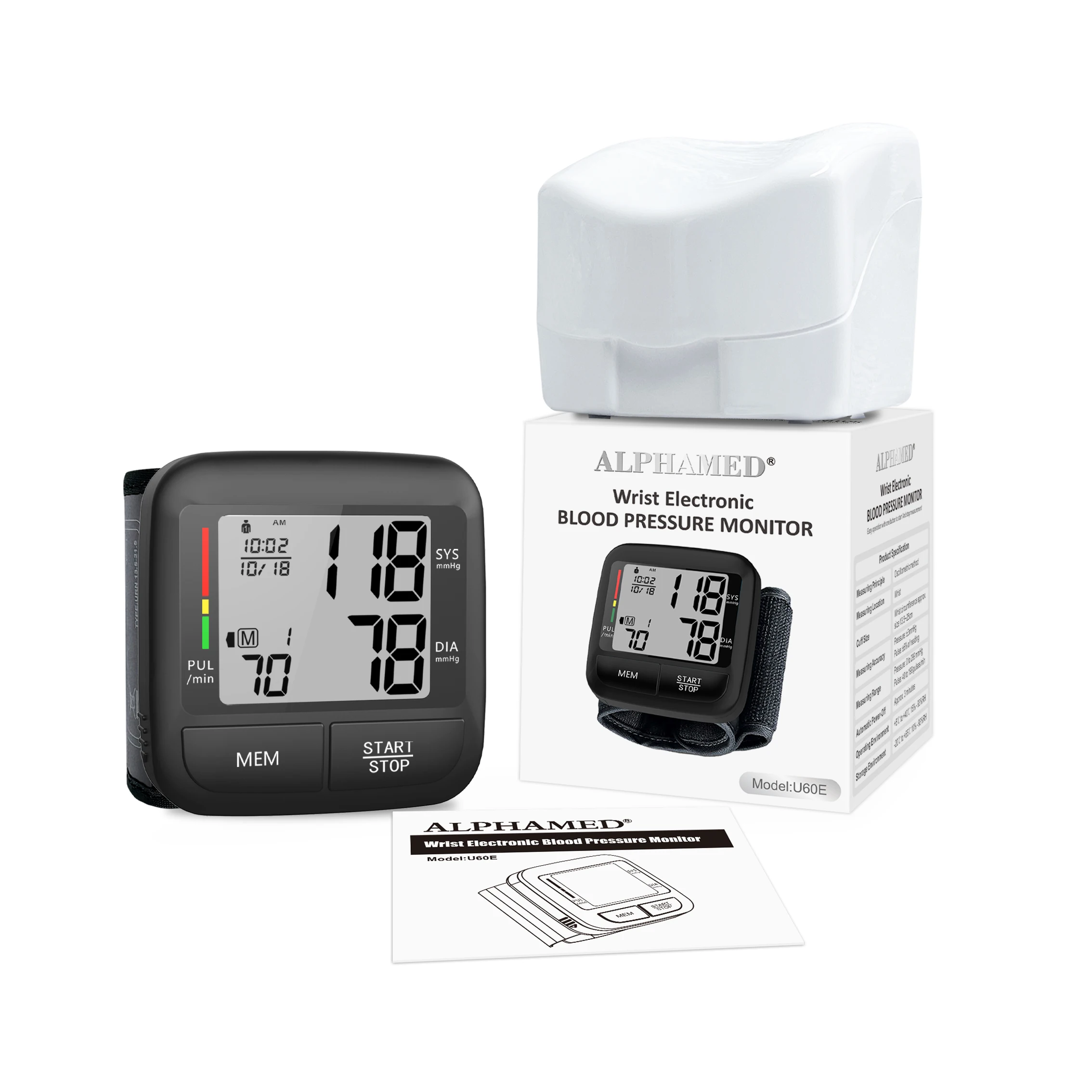 Alphamed Wrist Electronic Blood Pressure Monitor