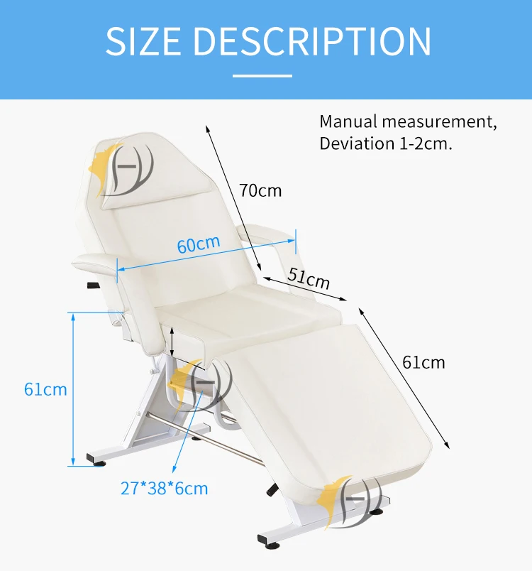 Thai Portable Foldable Hydraulic Professionnel Spa Beauty Salon King