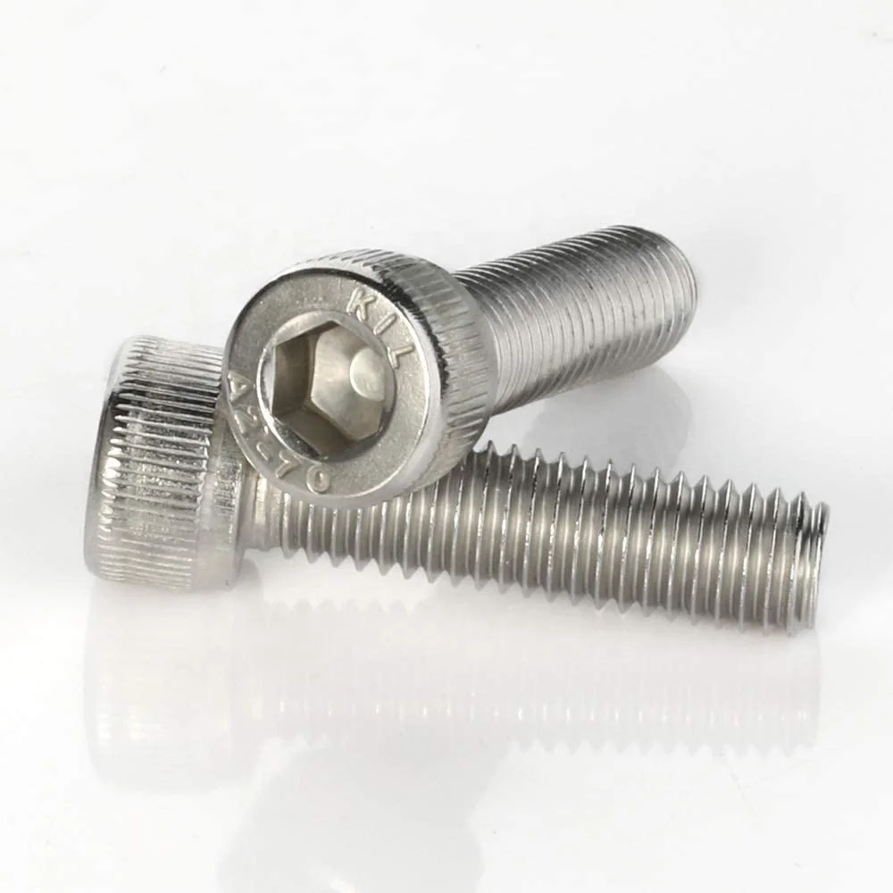 DIN912 M1.4 M1.6 M2 M2.5 M3 M4 M5 M6 304 A2-70 Stainless Steel Hexagon Socket Head Cap Allen Screw Hex Socket Cylinder Head Bolt factory