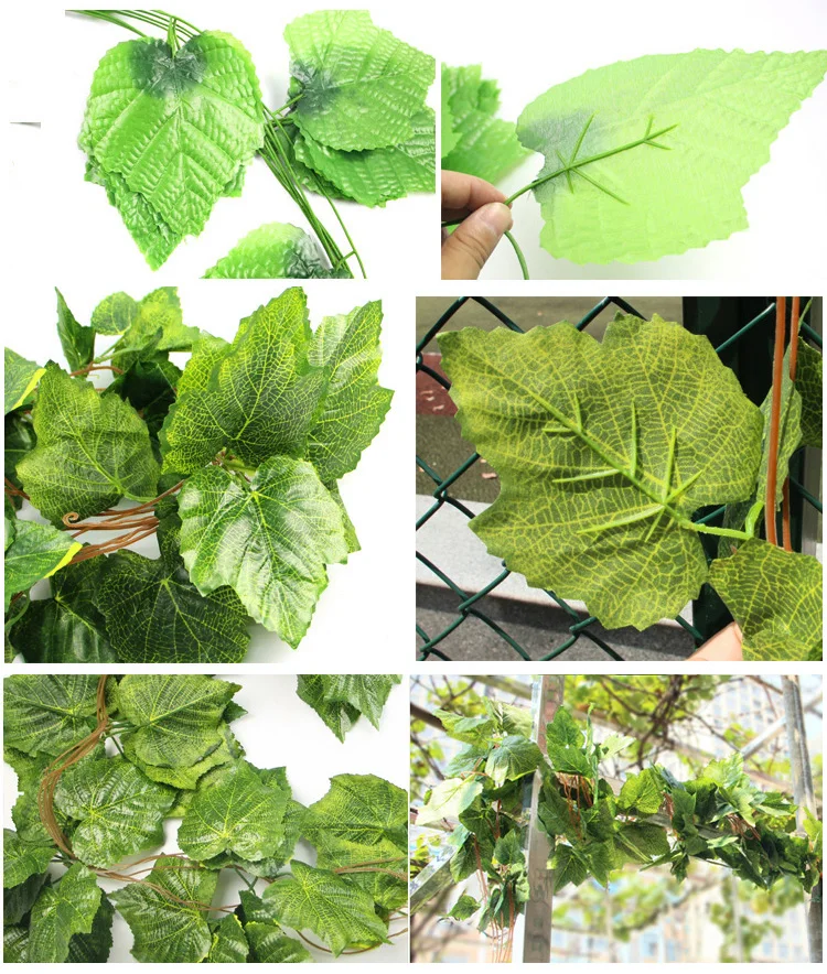 84 Feet 12 Strands Artificial Leaf Plants Hanging Garland Ivy Vines For