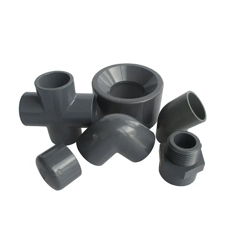 Wholesale Pvc Pipe Fitting Furniture Floor Drain 3 4 5 6 Way Tee 45 90 Degree Elbow Male Famale