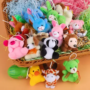 Factory Sale Easy To Carry Mini Stuffed Animals Plush Toys Set Small Plush Keychain Plush Toys Stuffed Animals Set