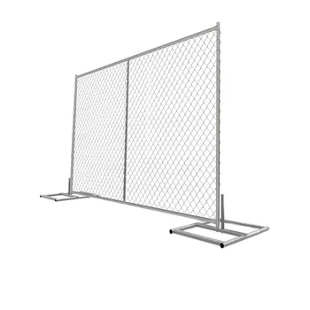Portable pvc powder coated 6ft x 12ft construction temporary fence panel Customized