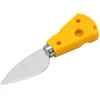 Couteau à fromage en forme de coeur jaune