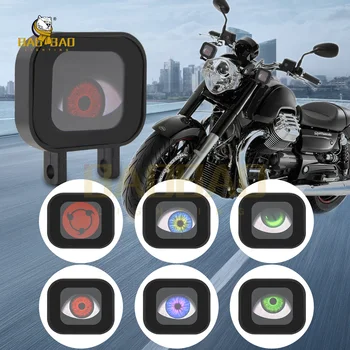 BAOBAO Lighting Bb2312 LED Dynamic Devil Eyes  6 Models Moto Mini Driving  Lamp Motorbike  Light Headlight for Motorcycle Bike