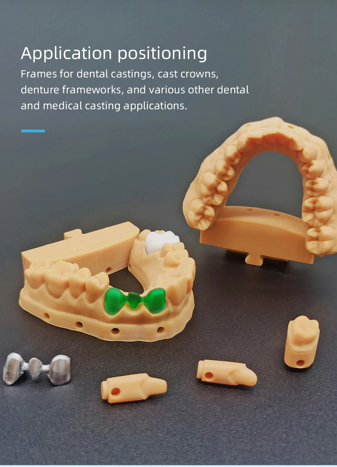Acme Dental Castable Wax Resin For 405nm Lcd/dlp 3d Printers Crown