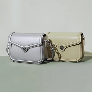 Custom Wholesale Ladies High Quality Genuine Leather Sling Messenger Fashion Shoulder Crossbody Women Bag for Manufacturer