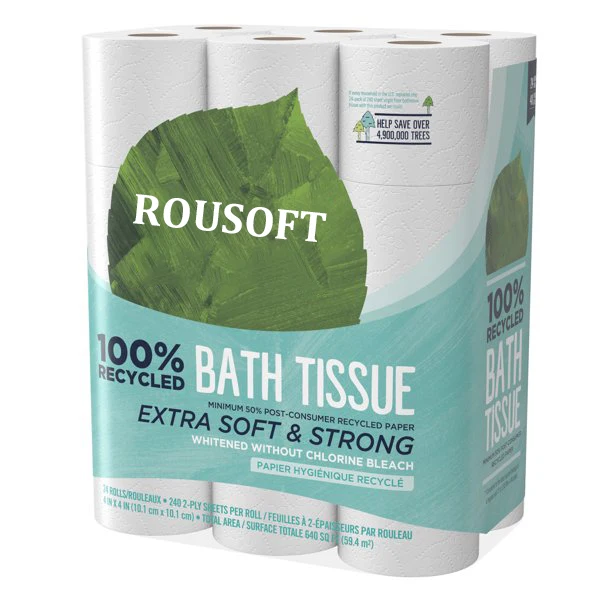 New Product Recycle Roll Paper Biodegradable Toilet Paper 3ply Tissue With Core