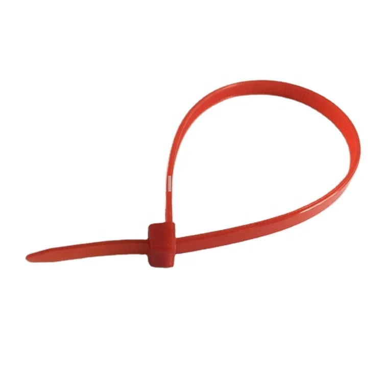 50pcs 220 mm Longueur nylon auto-verrouillage 30 mm x 20 mm étiquette Câble Cravate Fermeture éclair rouge 