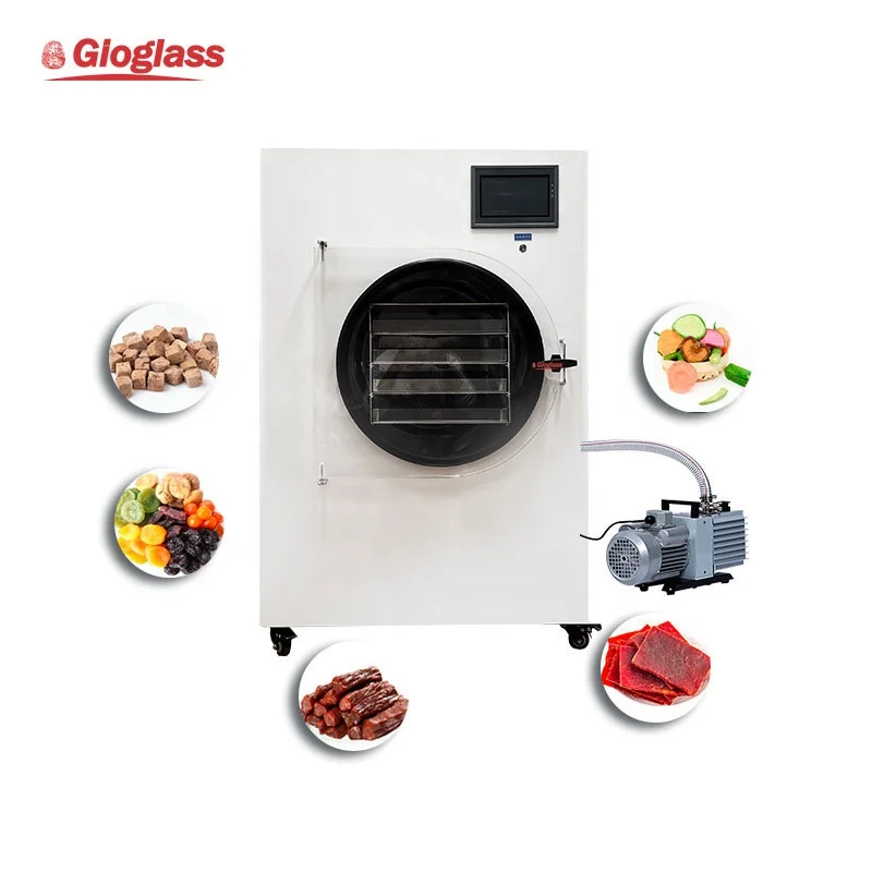Small Vacuum Freeze Drying Machine Lyophilizer Vegetable Fruit Meat Candy Home Freeze Dryer Machine