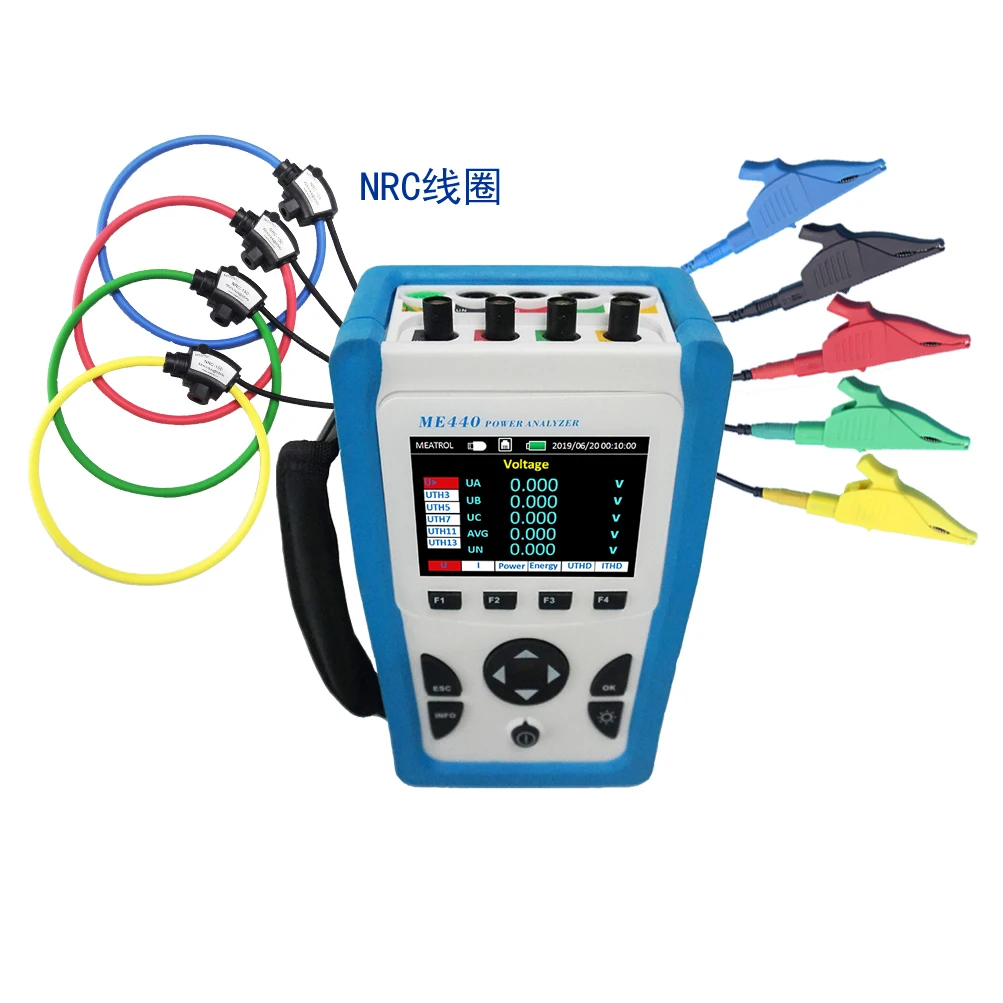 Portable 32GB Data Logger Electric Consumption Analyzer Energy Monitoring Power Meter Three Phase Energy Analyzer