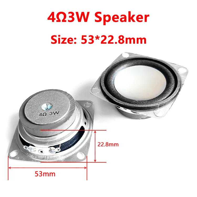 YN5323 Factory Customzible Full Range 53*23mm 4ohm 3w External Magnetic Multimedia Speaker Horn for Electronic Products