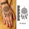 Adesivo per tatuaggio Mandala sy-b116-150x210mm