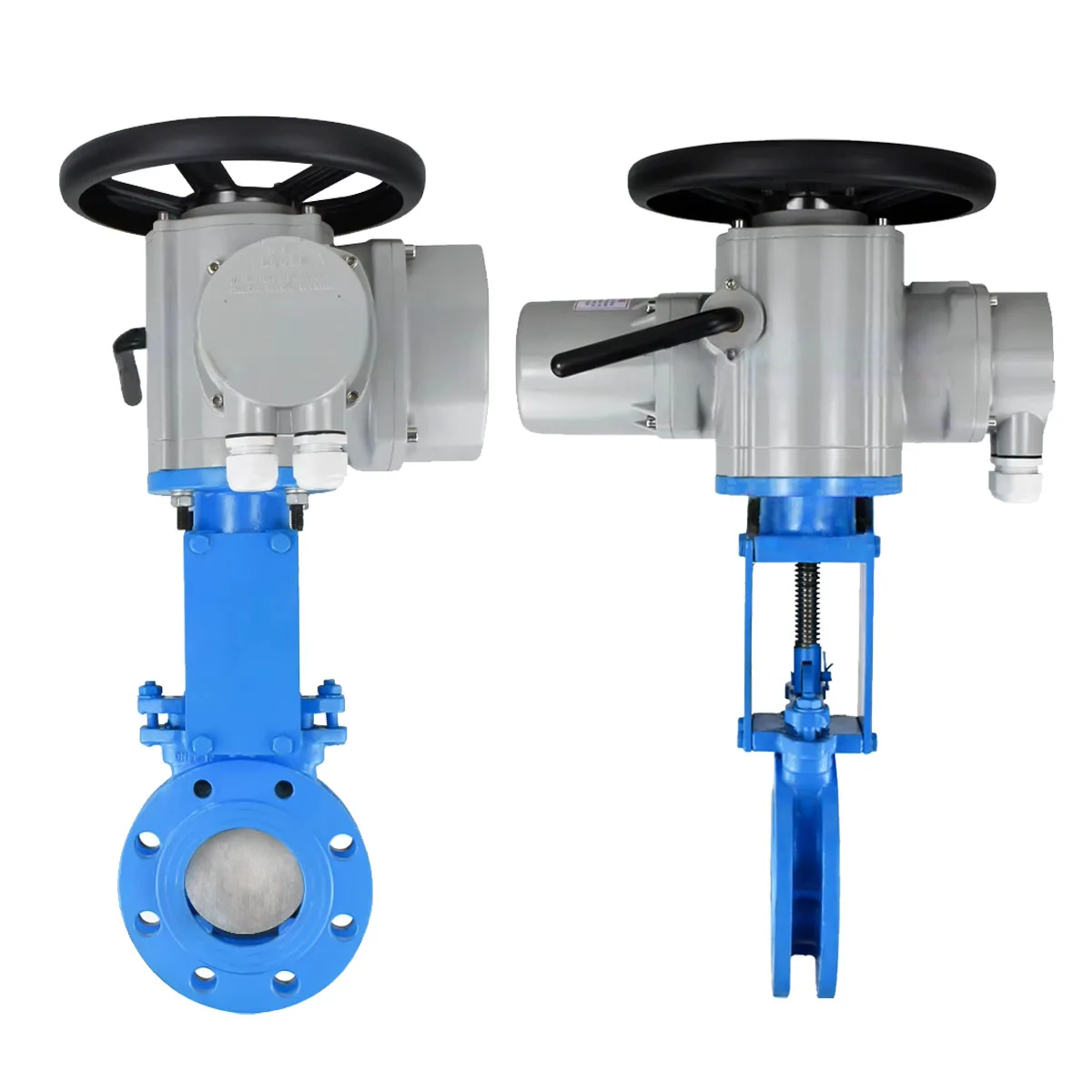 PZ973X-16C Electric Actuator Knife Type Stainless Steel Gate Valve