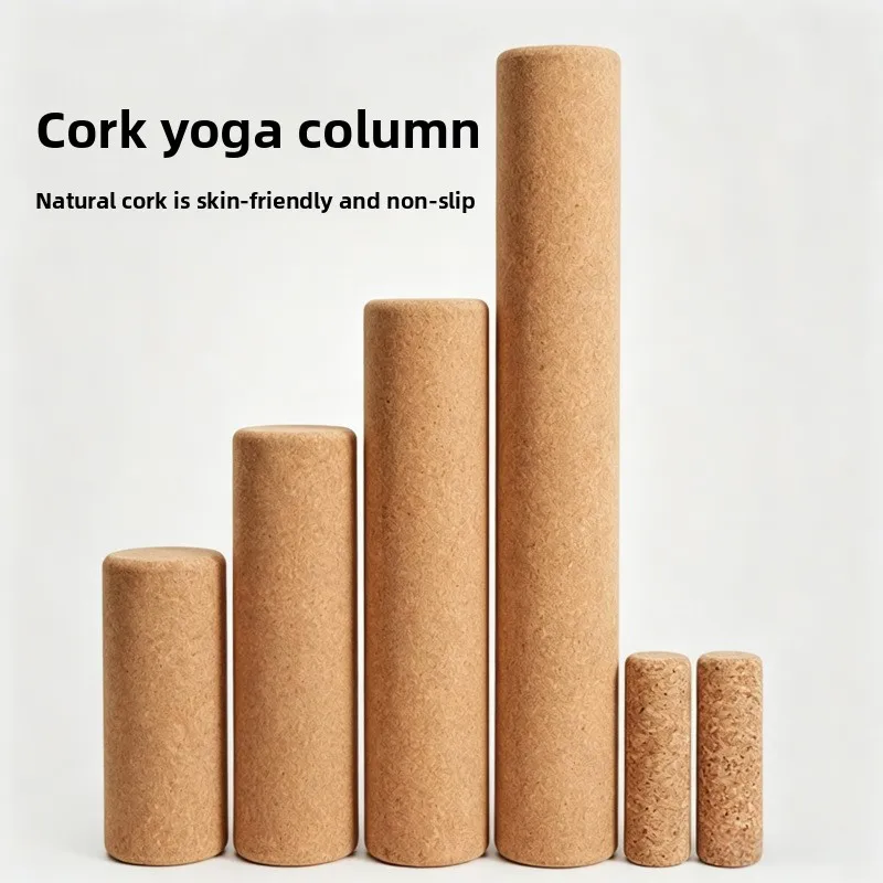 Cork Yoga Roller Home Fitness Muscle Relaxation Myofascial Ball Exercise Massage Slimming Legs Yoga Props