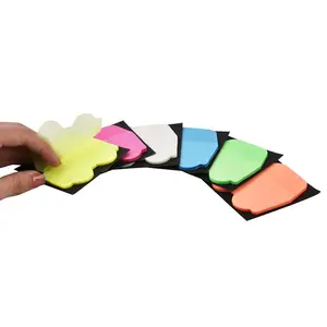 S3032 Car Waterproof Transparent PET Material Self-Adhesive Neon Notepad Paper for School and Office Use