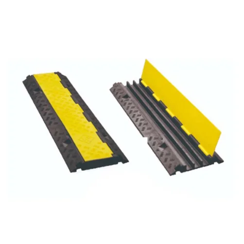 Wesure Safety Cable Protector 1000x300x45mm 3-Channel Rubber With Pvc Cover Roadway Product